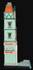 Dept 56 MONOPOLY - EIGHT BUILDING SET w/lighted sign and 3 adapters - ALL BOXED