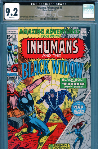 Amazing Adventures #08 CGC graded 9.2 Thor appearance PEDIGREE - SOLD!