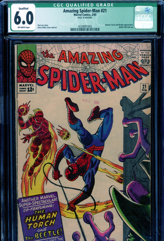 Amazing Spider-Man #21 CGC graded 6.0 second appearance of the Beetle - SOLD!