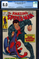 Amazing Spider-Man #073 CGC graded 8.0 first app. of Silvermane and Man-Mountain Marko