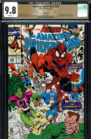 Amazing Spider-Man #348 CGC 9.8 Sandman leaves Avengers {PEDIGREE} HIGHEST GRADED - SOLD!