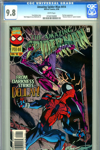 Amazing Spider-Man #414 CGC graded 9.8 first appearance of Delilah - HIGHEST GRADED - SOLD!