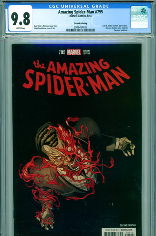 Amazing Spider-Man #795 CGC graded 9.8 Alex Ross cover - Loki appearance SECOND PRINT - SOLD!