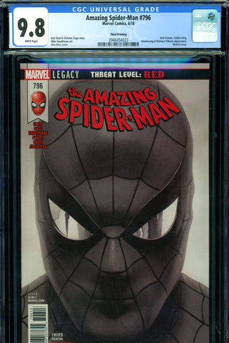 Amazing Spider-Man #796 CGC graded 9.8 Anti-Venom, Goblin King + more - THIRD PRINT