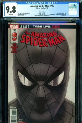 Amazing Spider-Man #796 CGC graded 9.8 Anti-Venom, Goblin King + more - THIRD PRINT