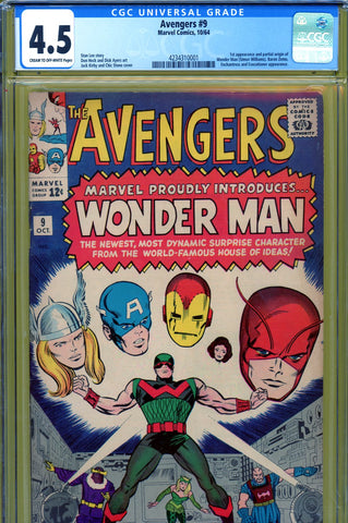 Avengers #9 CGC graded 4.5 - first app./origin of Wonder Man