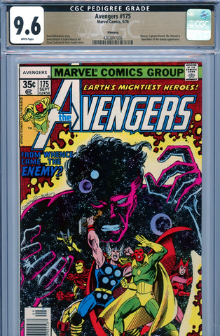 Avengers #175 CGC graded 9.6 Guardians of the Galaxy appearance PEDIGREE - SOLD!