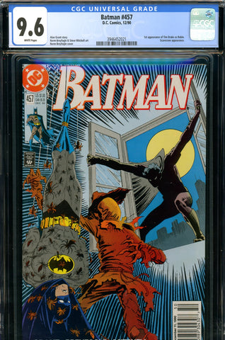 Batman #457 CGC graded 9.6 NEWSSTAND ED. - 1st Tim Drake as Robin