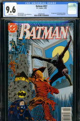 Batman #457 CGC graded 9.6  NEWSSTAND ED. - 1st Tim Drake as Robin