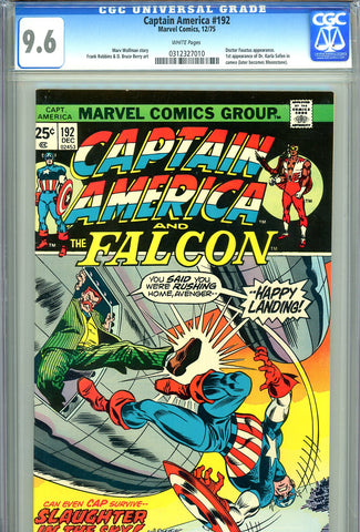 Captain America #192 CGC graded 9.6 first appearance of Dr. Karla Sofen (Moonstone)