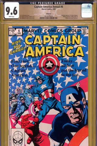 Captain America Annual #6 CGC graded 9.6 - all four Caps team-up PEDIGREE - SOLD!