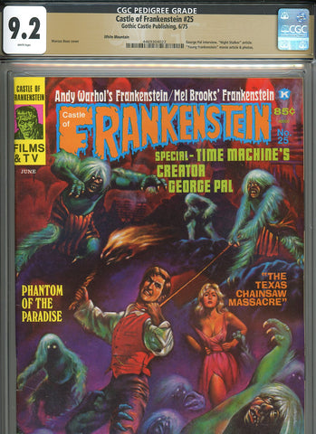 Castle Of Frankenstein #25 CGC graded 9.2 "Time Machine" wraparound cover PEDIGREE - SOLD!