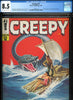 Creepy #18 CGC graded 8.5 - Amazing Stories #3 (June 1926) cover homage