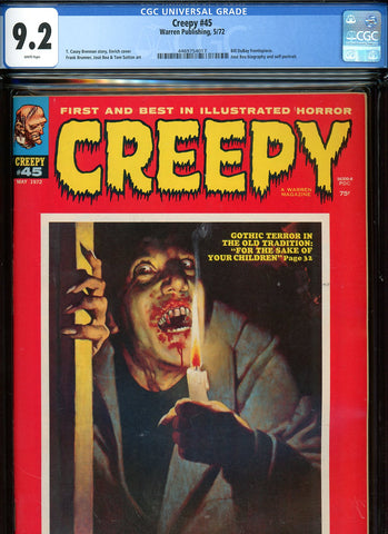 Creepy #45 CGC graded 9.2 - Enrich cover - Brunner, Bea & Sutton art