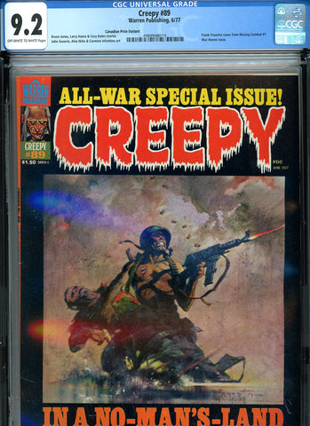 Creepy #89 CGC graded 9.2 - Frazetta cover from B.C. #1 PRICE VARIANT