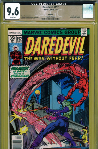 Daredevil #152 CGC graded 9.6 - second app. of Paladin PEDIGREE