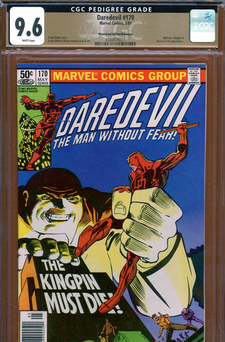 Daredevil #170 CGC graded 9.6 - first Kingpin in title {PEDIGREE} Newsstand Edition - SOLD!