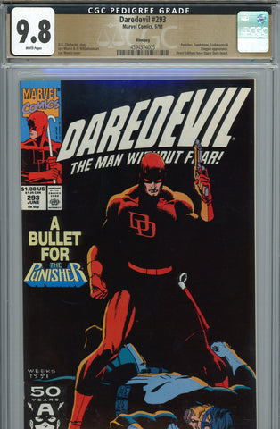 Daredevil #293 CGC graded 9.8 {PEDIGREE} HIGHEST GRADED -SOLD!