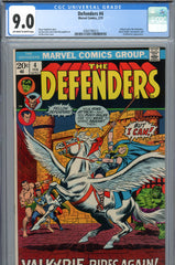 Defenders #04 CGC graded 9.0 - first appearance of Valkyrie