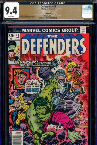 Defenders #43 CGC graded 9.4 - Clea joins the Defenders PEDIGREE - SOLD!