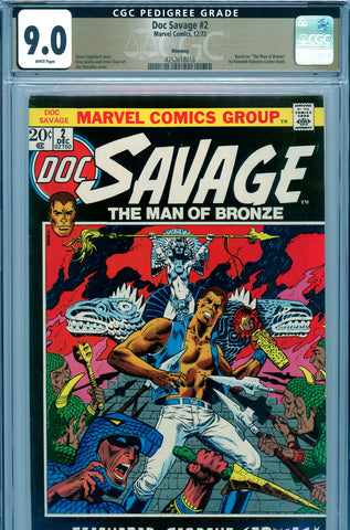 Doc Savage #2 CGC graded 9.0 - Steranko cover PEDIGREE - SOLD!