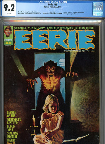 Eerie #048 CGC graded 9.2 - Sanjulian cover - two new series begin - SOLD!