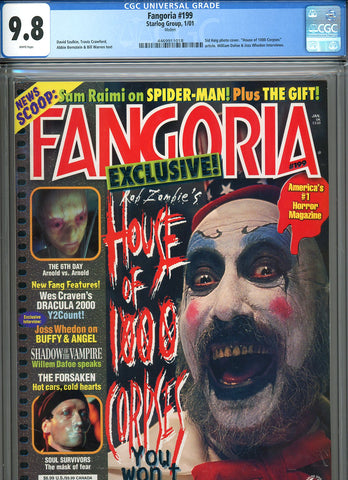 Fangoria #199 CGC graded 9.8 - ONLY CERTIFIED COPY - SOLD!