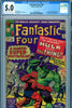 Fantastic Four #025 CGC graded 5.0 - Thing vs. Hulk battle cover - SOLD!