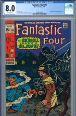 Fantastic Four #090 CGC graded 8.0 - Mole Man/Skrulls appearance