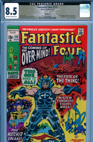 Fantastic Four #113 CGC graded 8.5 - first Overmind appearance PEDIGREE