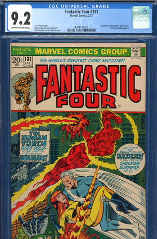 Fantastic Four #131 CGC graded 9.2 Quicksilver and Inhumans cover/story