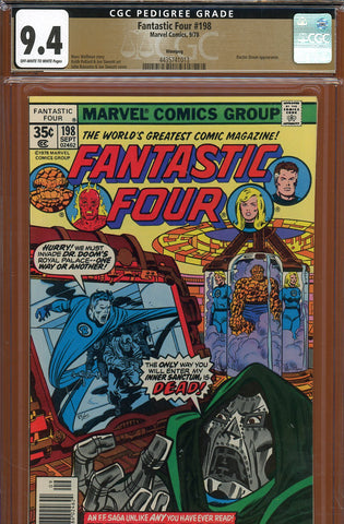 Fantastic Four #198 CGC graded 9.4 Doctor Doom appearance PEDIGREE - SOLD!