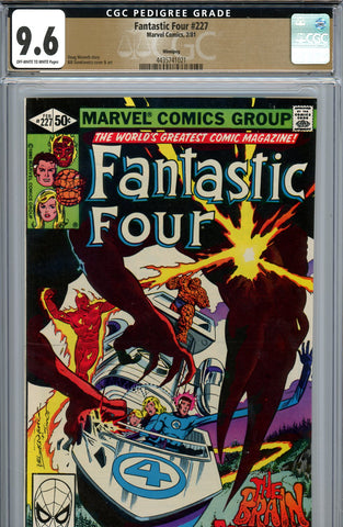 Fantastic Four #227 CGC graded 9.6 scarce in grade! PEDIGREE