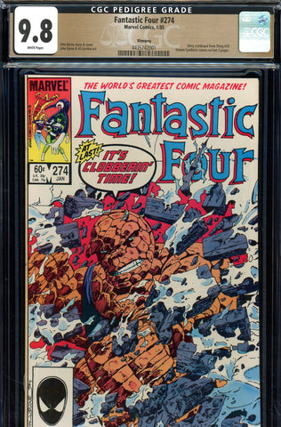 Fantastic Four #274 CGC 9.8 - Byrne story/cover/art PEDIGREE - SOLD!