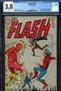 Flash #129 CGC graded 3.0 - second G.A. Flash crossover - SOLD!
