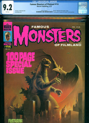 Famous Monsters of Filmland #114 CGC graded 9.2 - Ken Kelly cover - SOLD!