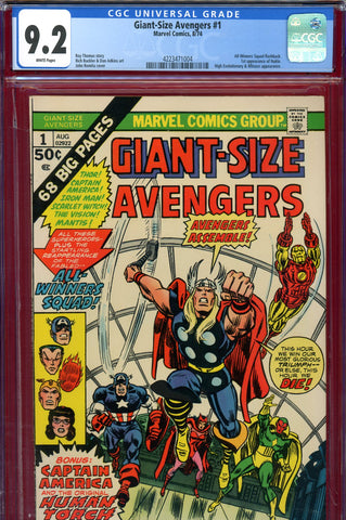 Giant-Size Avengers #1 CGC graded 9.2 first app. of Nuklo 2nd Invaders - SOLD!