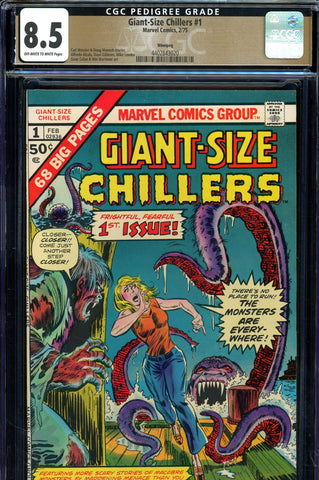 Giant-Size Chillers #1 CGC graded 8.5 new stories and Atlas reprints PEDIGREE