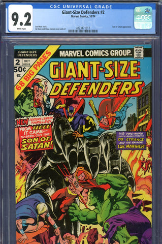 Giant-Size Defenders #2 CGC graded 9.2 Son of Satan appearance - SOLD!