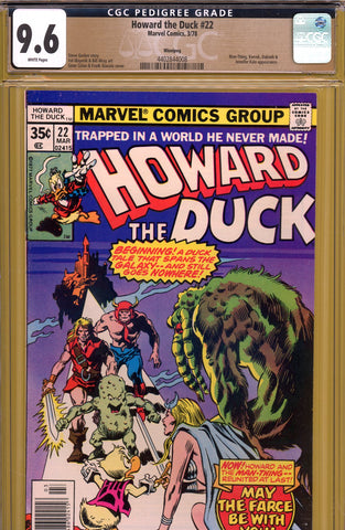 Howard the Duck #22 CGC graded 9.6 - Man-Thing cover/story PEDIGREE - SOLD!