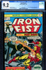 Iron Fist #01 CGC graded 9.2 - battles Iron Man - SOLD!