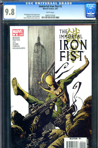 Immortal Iron Fist #2 CGC graded 9.8 - Luke Cage, Misty Knight, Linda Carter HIGHEST GRADED