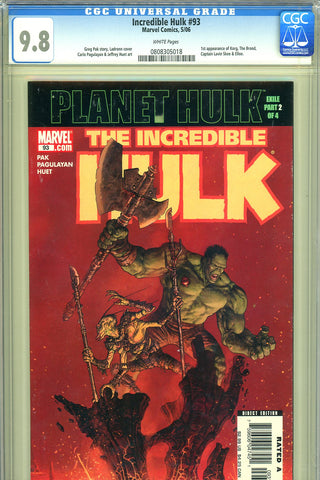 Incredible Hulk #93 CGC graded 9.8 - first appearance of Korg, Captain Lavin Skee and Elloe - SOLD!