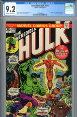 Incredible Hulk #178 CGC graded 9.2  death and rebirth of Warlock