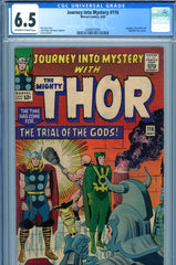Journey Into Mystery #116 CGC graded 6.5 Avengers, D.D., Frightful Four cameo