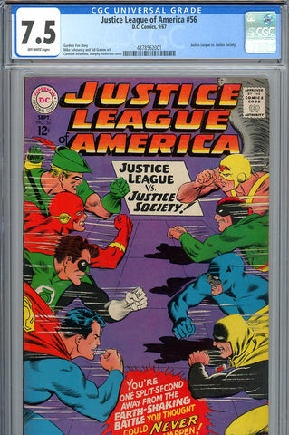 Justice League of America #56 CGC 7.5 Justice League vs. Justice Society