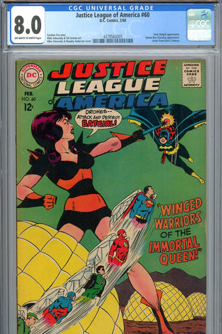Justice League of America #60 CGC 8.0 early Batgirl appearance