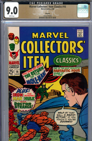 Marvel Collectors' Item Classics #16 CGC graded 9.0 reprints Marvel Super-Hero stories PEDIGREE - SOLD!
