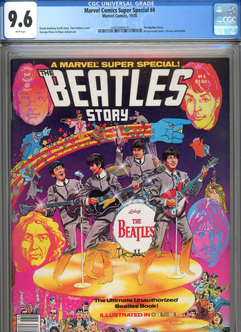 Marvel Comics Super Special #4 CGC graded 9.6 wraparound cover The Beatles story - SOLD!