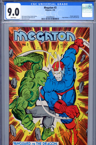 Megaton #3 CGC graded 9.0 - first appearance of the Savage Dragon - SOLD!